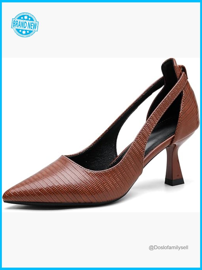 Stiletto Heels Closed Toe Dressy Pumps Elegant Chic Pointed Toe Shoes